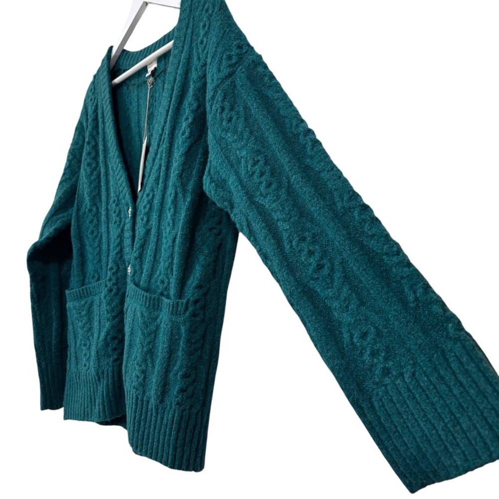 A New Day Emerald Green Soft Cardigan Size Small NWT - Picture 11 of 11